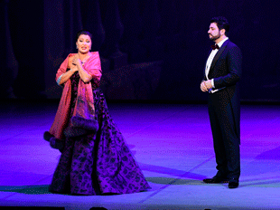 Anna Netrebko und Yusif Ezvayov bei den Salzburger Festspielen